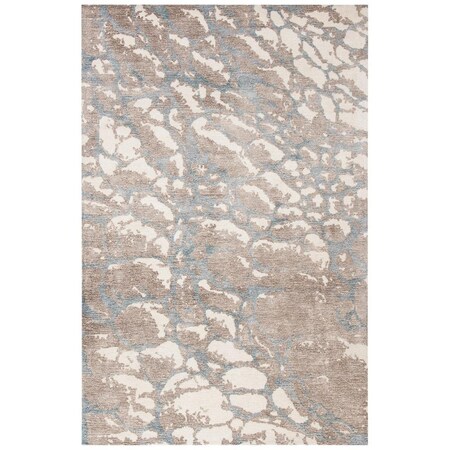 Safavieh 5 x 8 ft. Restoration Vintage Rectanglar Handmade Wool Rug Light Brown & Ivory RVT112T-5